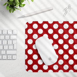 Röd Polka dots, Polka Dot Mönster, Dit, Dit, Docka Musmatta