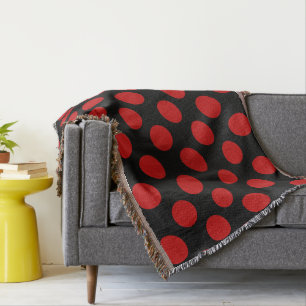 Röd Polka dots, Polka Dot Mönster, Dit, Dit, Docka Mysfilt