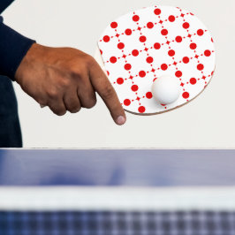 Röd Polka dots, Polka Dot Mönster, Dit, Dit, Docka Pingisracket
