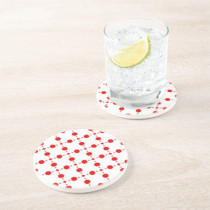 Röd Polka dots, Polka Dot Mönster, Dit, Dit, Docka Underlägg