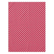 Röd + Polka White Dots
