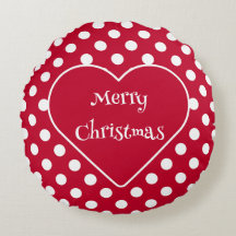 Röd + Polka White Dots