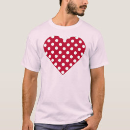 Röd + Polka White Dots T Shirt