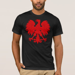 Röd polsk örn t-shirt