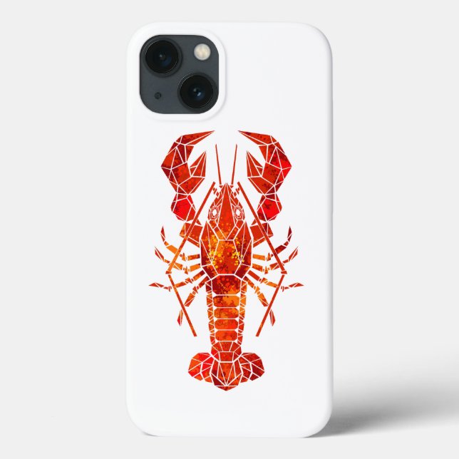 Röd polygonal hummer (Baksida)