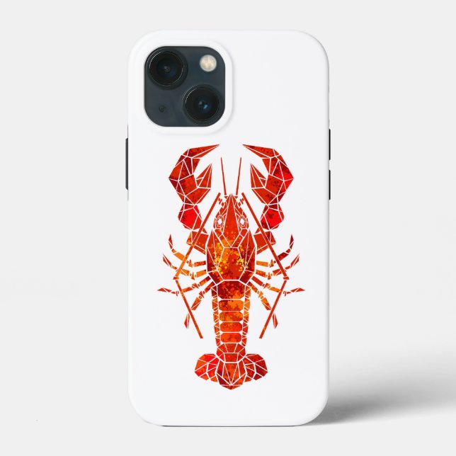 Röd polygonal hummer (Baksida)
