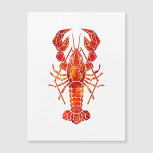 Röd polygonal hummer
