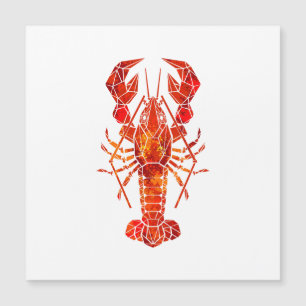 Röd polygonal hummer