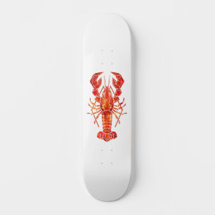 Röd polygonal hummer mini skateboard bräda 18,5 cm