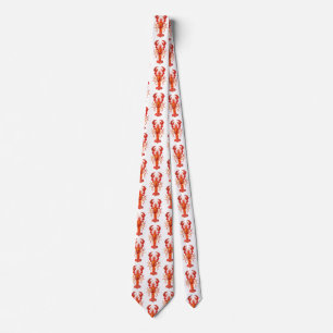 Röd polygonal hummer slips