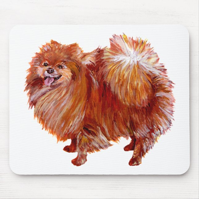 Röd Pomeranian Musmatta (Framsidan)