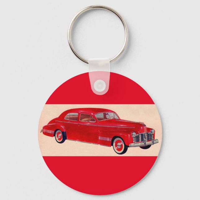 röd Pontiac Torpedo Nyckelring (Framsida)