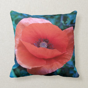 Röd Poppy. Kudde