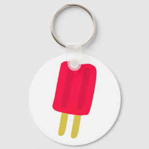 Röd Popsicle Keychain Nyckelring
