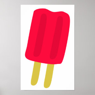 Röd popup-Poster Poster