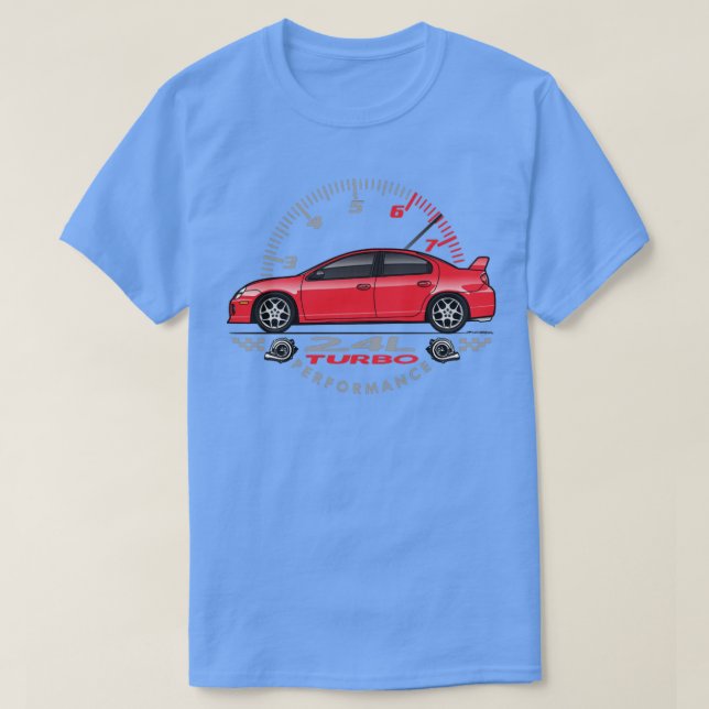 Röd prestanda t shirt (Design framsida)