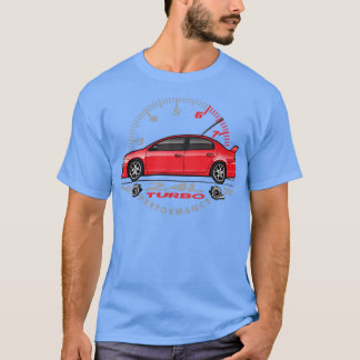 Röd prestanda t shirt