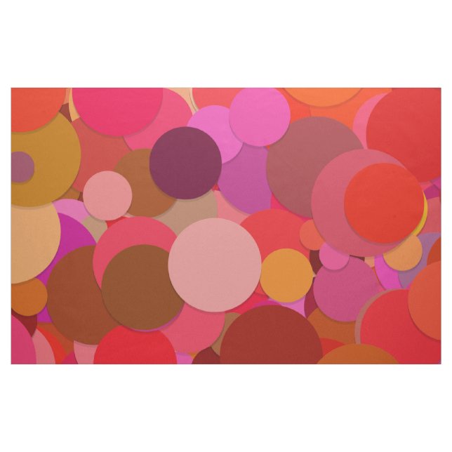 röd prick konetti-väv tyg (Fat Quarter)