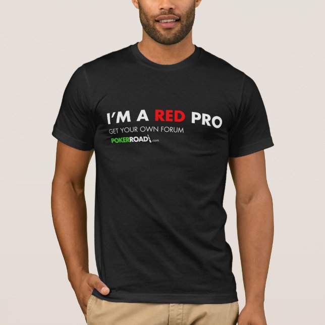 Röd Pro skjorta Tee (Framsida)