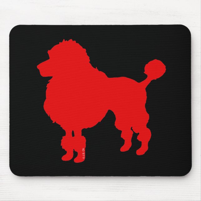 (Röd) pudelhund, Musmatta (Framsidan)