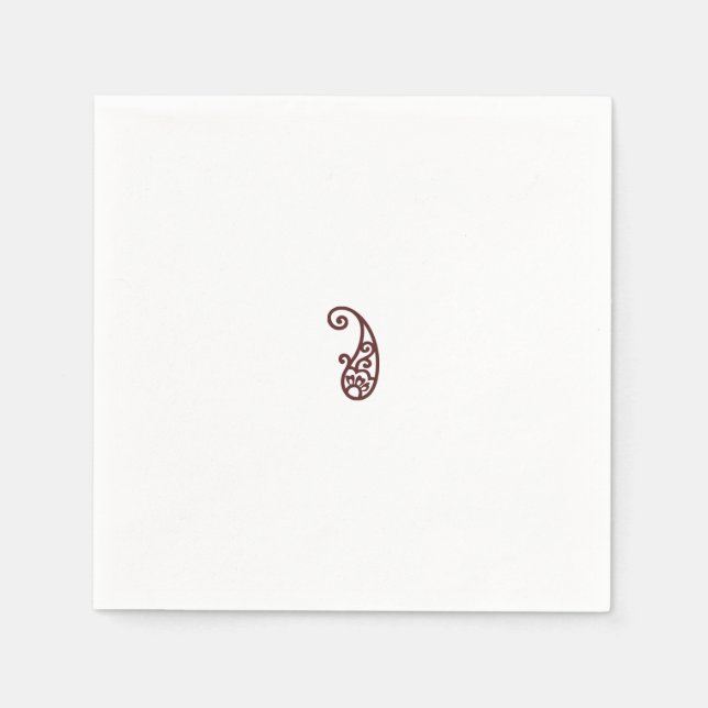 Röd punkt pappersservett (Framsidan)