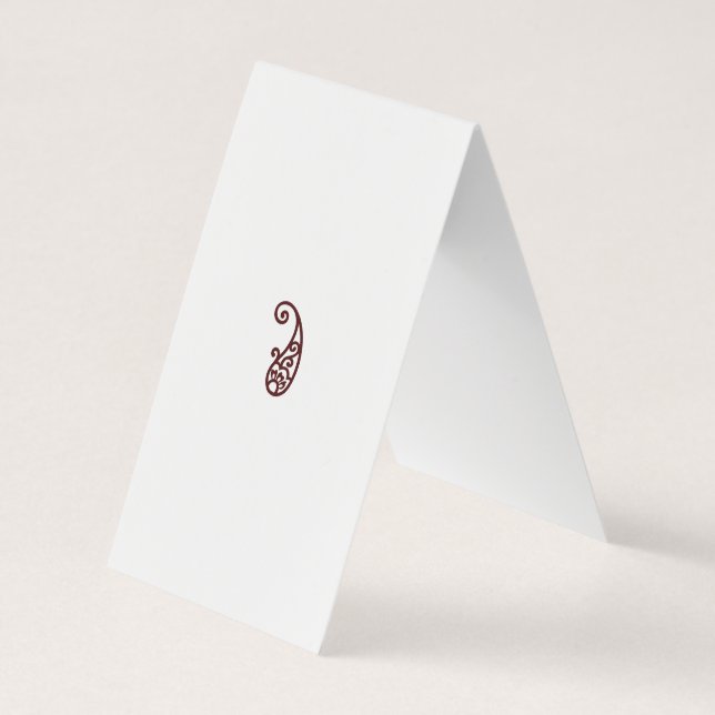 Röd punkt visitkort (Baksida)