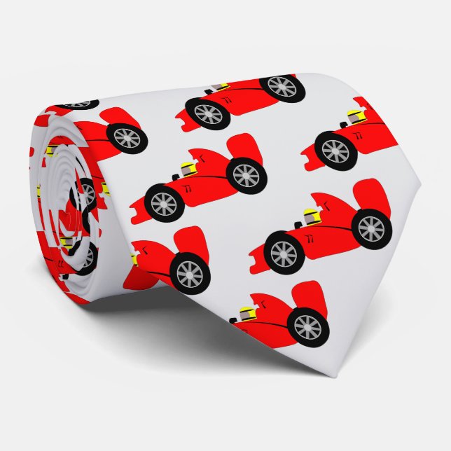 Röd Racingbil Design Slips (Rullad)