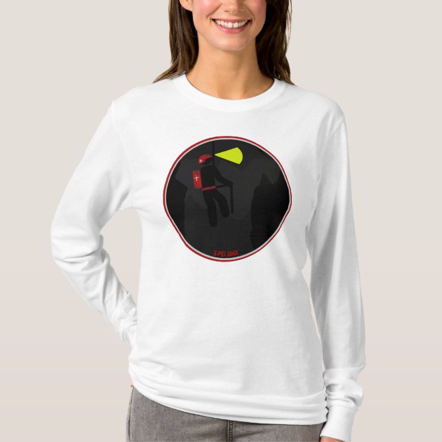 RÖD RÄDDING Rapell Spelunk Tee (Framsida)