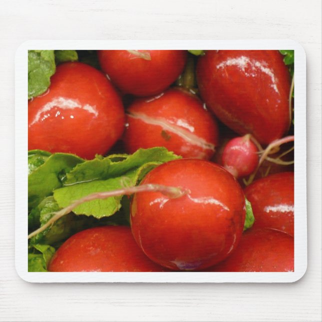 Röd rädisa musmatta (Framsidan)