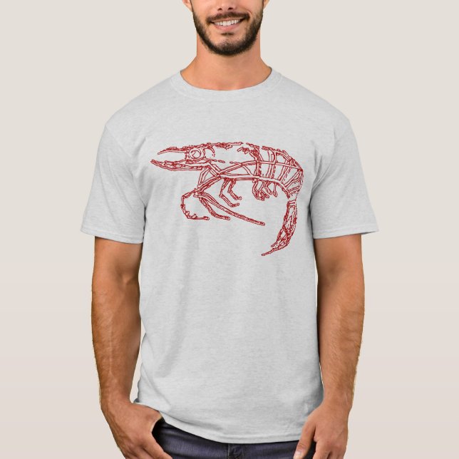 Röd räka t-shirt (Framsida)