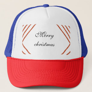 Röd ram, vattenfärg god jul, lägg till ditt namn keps