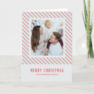 Röd Rand God jul Festive Bright-mappad Helgkort