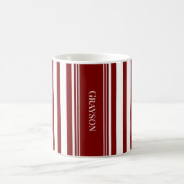 Röd rand kaffemugg