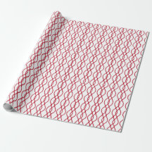 Röd randig presentpapper, julklappspapper