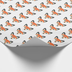 Röd räv - Blanka Papprare, 30 x 15 tum Presentpapper