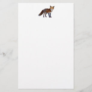 Röd räv brevpapper