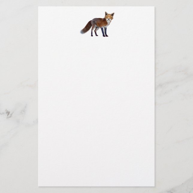 Röd räv brevpapper (Framsida)