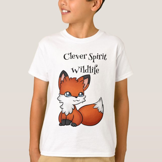 Röd Räv – Clever And Wildlife T-Shirt (Framsida)