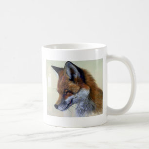Röd räv (den head studien) kaffemugg