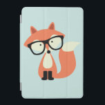 Röd räv för gullig Hipster iPad Mini Skydd<br><div class="desc">Förtjusande illustration av en gullig röd räv som ha på sig en para av över storleksanpassade exponeringsglas.</div>
