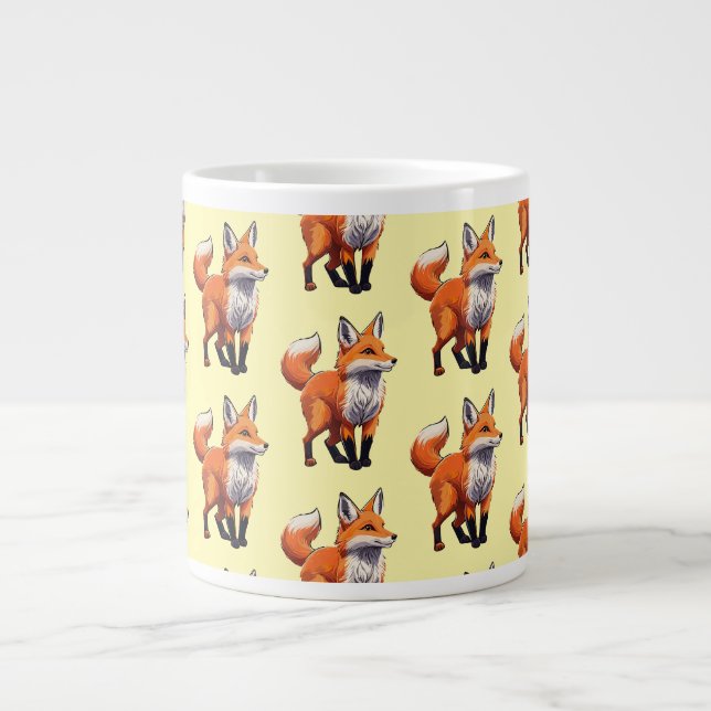 Röd räv jumbo mugg (Framsidan)