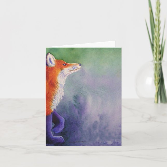 Röd räv kort (Framsida)