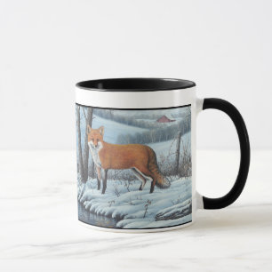 Röd räv mugg