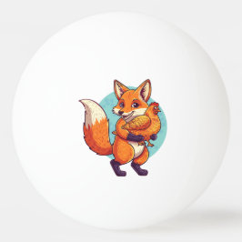 Röd räv pingisboll