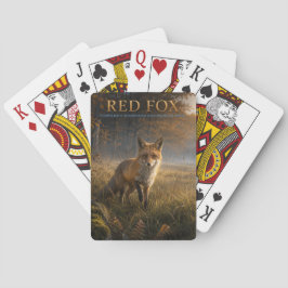 Röd Räv Skogsäng DJUR Poker Casinokort