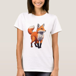 Röd räv t shirt