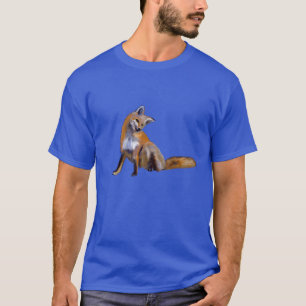 Röd räv t shirt