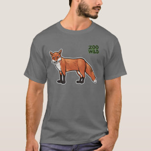 Röd räv t-shirt