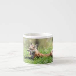 Röd rävsats espressomugg