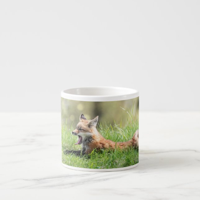 Röd rävsats espressomugg (Framsidan)